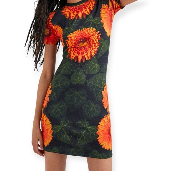Desigual Women's Floral Printed Mini Dress Size S - Picture 1 of 12